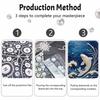 5D DIY Pearl Art Kit Koi Fish Theme Decor. Living Room Wall Decoration