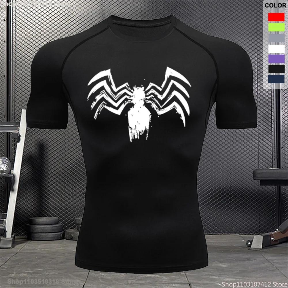Компрессионная рубашка, летняя повседневная футболка для тренировок на открытом воздухе, езды на велосипеде и бега, мужская дышащая плотная футболка с короткими рукавами для фитнеса, S-3XL