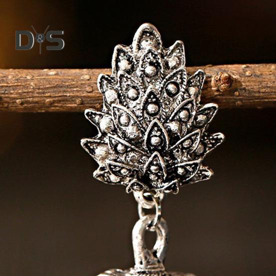 Индийские богемные серьги-капли с кисточками для женщин, этнические афганские винтажные серьги-колокольчики, ретро-бижутерия в цыганском стиле