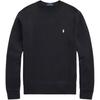 Polo FW24 Solid Color Small Pony Embroidered Crew Neck Long Sleeve Sweatshirt Men Sweatshirt Black MNPOKNI16823979-001