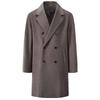 GIOVANNI VALENTINO Men's Full Wool Blend Mid-Length Overcoat