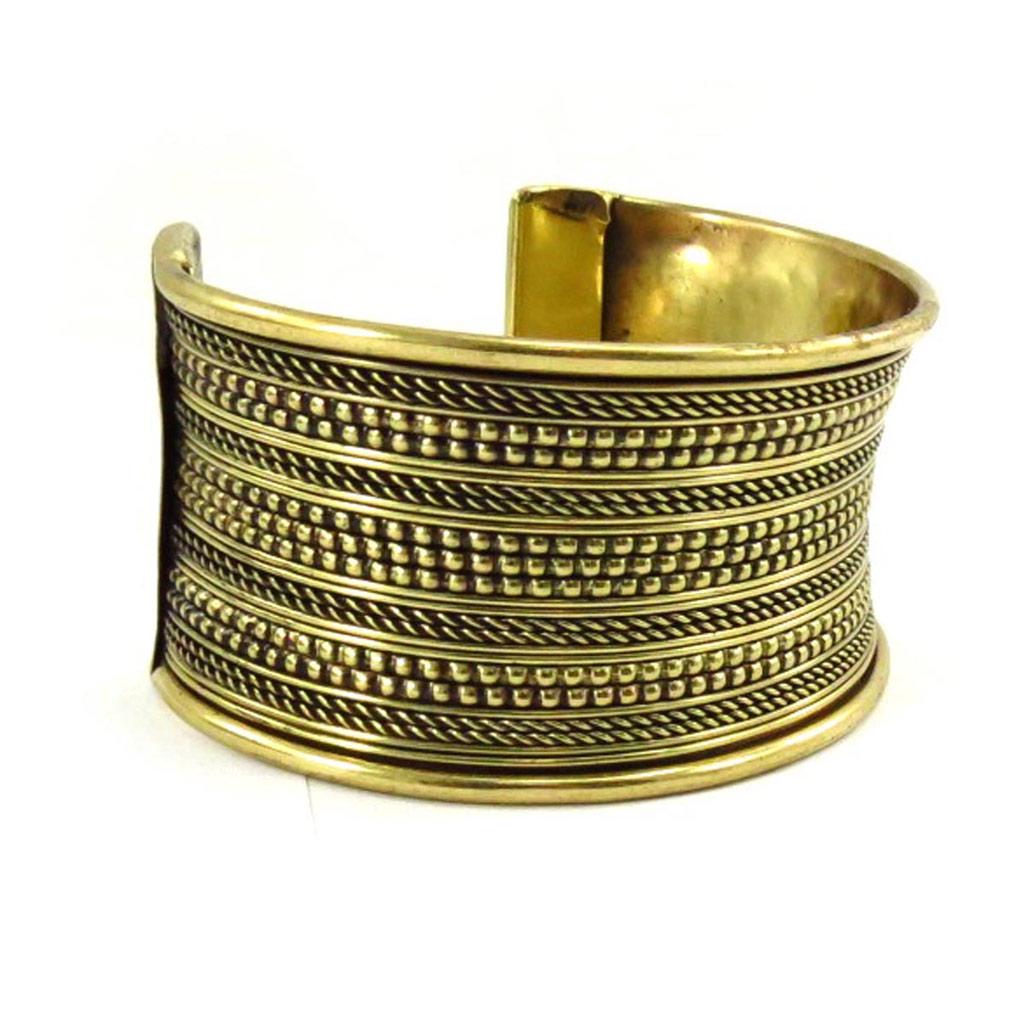 Les Trésors De Lily [J6927] - Золотой дизайнерский браслет «Клеопатра».