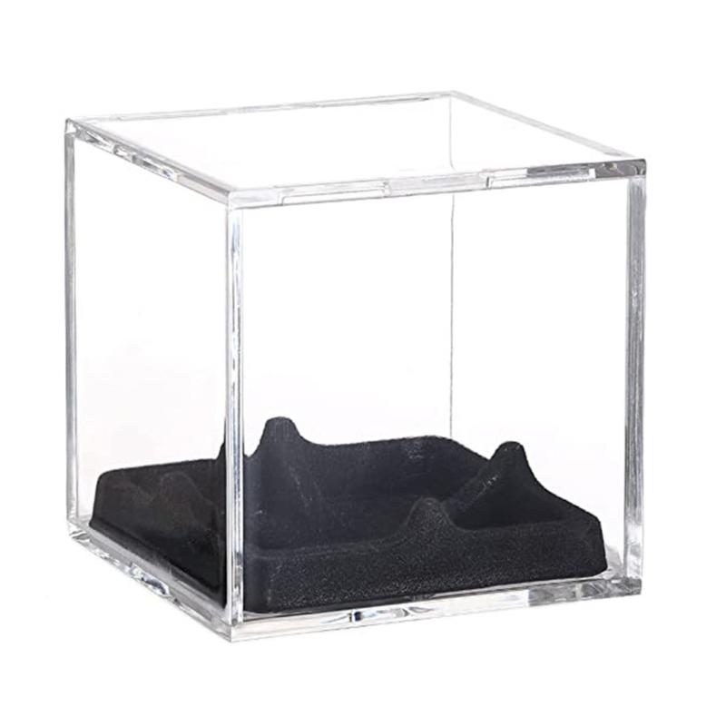 Baseball Display Case Clear Display Cube Acrylic Baseball Holder Memorabilia Protector Case Baseball Storage Box