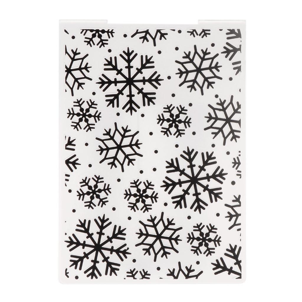 Christmas Snowflake Embossing Folder Template for Gift Scrapbooking Photo Album Card Paper Craft Making Decor Mold
