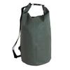 Bigman 30L Waterproof Drum-Shaped Dry Bag In Olive, Solid Color, for Outdoor Activities, Disaster Preparedness, Mountaineering, and Travel, and Can