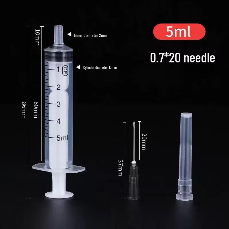 Veterinary Disposable Sterile Syringe Needle Tube Injector for Feeding and Infusion