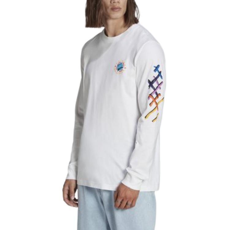 adidas originals Wander Hour Long Sleeve Tee 'White' Men's II8468
