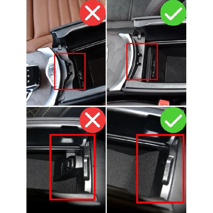 Ящик для хранения на подлокотнике для Mercedes Benz C-Class W205 2015-2021 GLC W253 2016-2023 Органайзер для центральной консоли Лоток Кейс Аксессуары