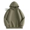 Men S Solid Color Fleece Hooded Sweatshirt Loose Fit Winter Warm Hoodie
