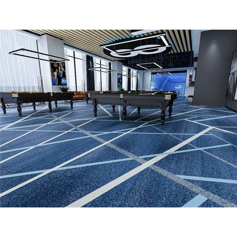 Luxury Fireproof Nylon Billiard Hall Carpet for Hotels - Large Area Print Mat