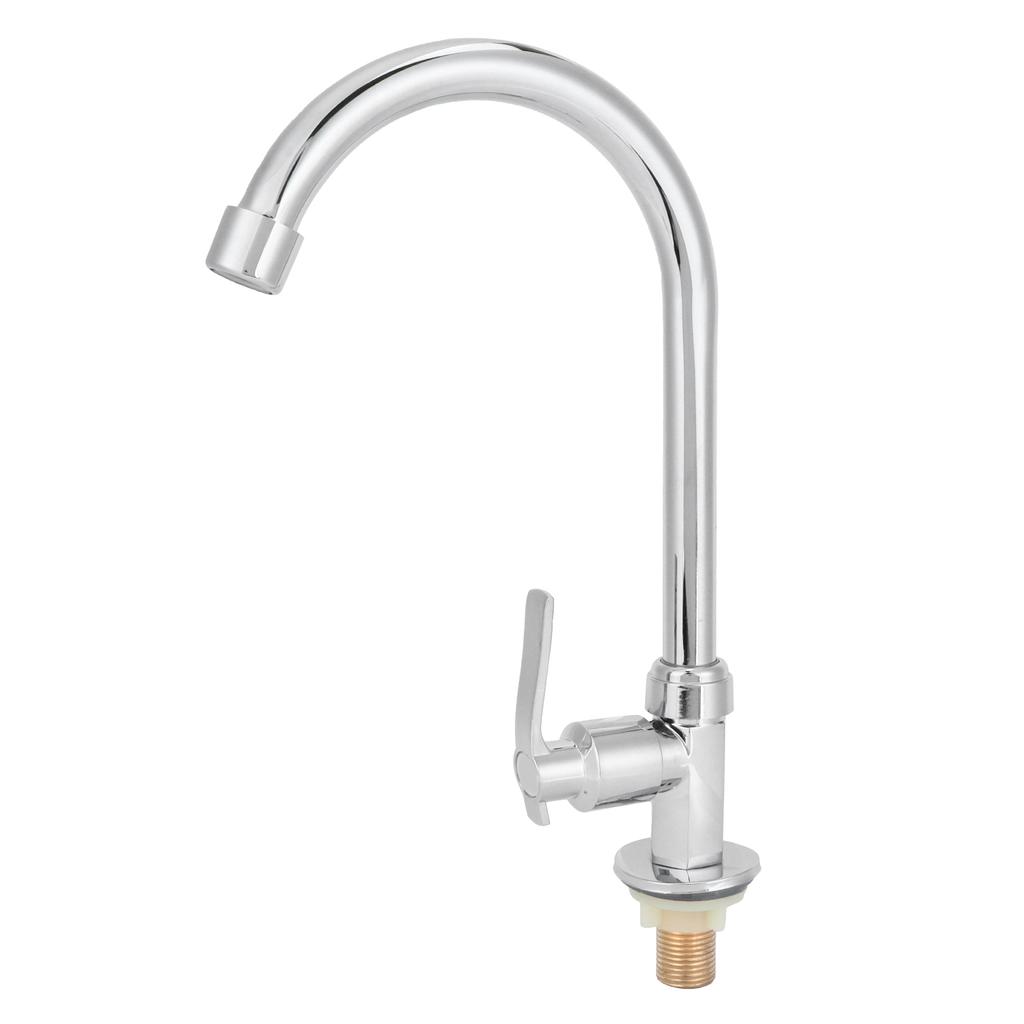 G1/2 Домашняя кухня Одинарный кран для холодной воды для раковины из нержавеющей стали вращающийся кран для мойки