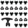 FujiFrugal (Pack of 24) Golf Shoe Spikes Replacement Golf Spikes Studs Golf Shoes Soft Spikes Studs Foot Joy Spikes Studs Easy Soft Spikes Studs Easy