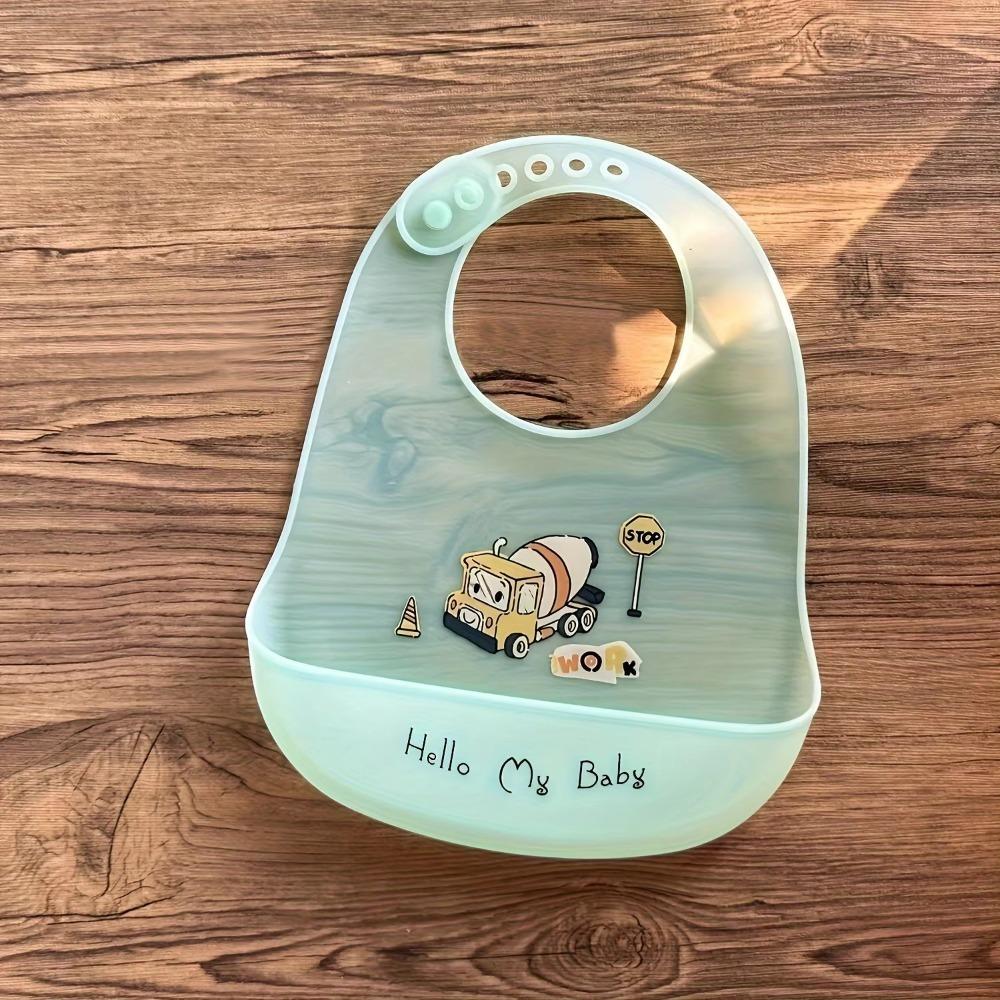 Мультяшный принт Детский нагрудник для кормления Регулируемая шея Защита для еды Милые детские нагрудники