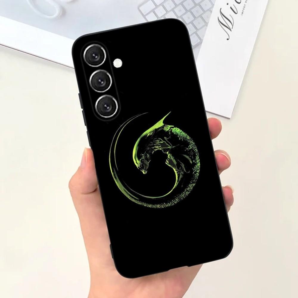 Чехол для телефона Movie A-Alien Xenomorph для Samsung S25, S24, S21, S22, S23, S30, Ultra, S20, Plus, Fe, Lite, Note, 10, 9, 5G Черный