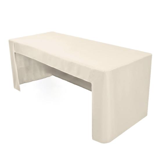 Скатерть на резинке из полиэстера с открытой спиной, однотонная моющаяся скатерть