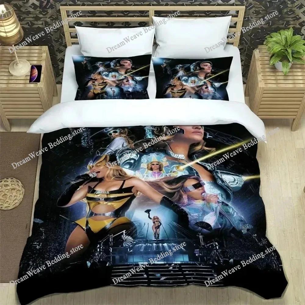 3D Print Beyoncé Giselle Knowles Bedding Set Duvet Cover Bed Set Quilt Cover Pillowcase Comforter King Queen Size Boys Adult