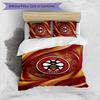 Brentford Football Printed 3 Pieces Bedding Set, Comfortable Skin Friendly Bedroom Duvet Cover Set