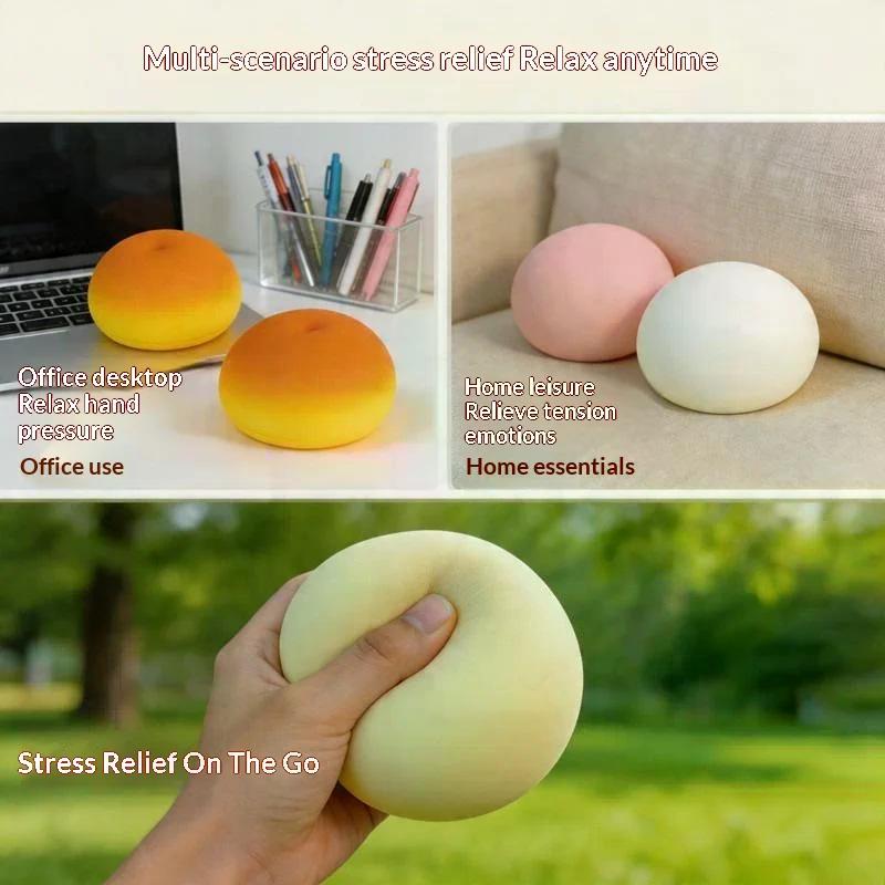 Sticky Squishy Steamed Bun Realistic Stress Relief Toy Soft Sensory Decompression Toy For Classroom Reward Party Favor Giveaway