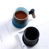Chaxun Ceramic Tea Infuser Cup with Wooden Handle