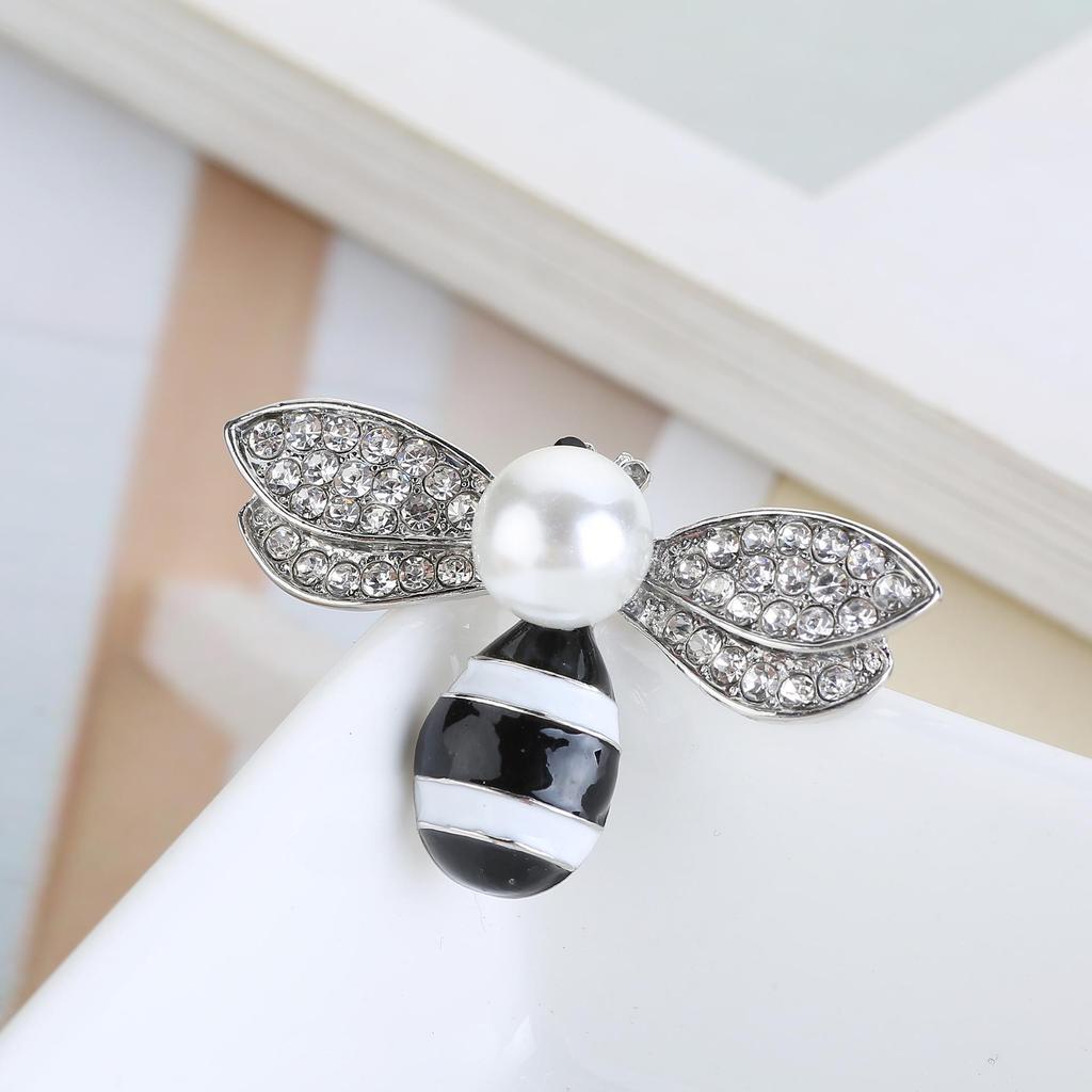 Брошь в виде пчелы с каплями масла в новом стиле - милая булавка в виде животного для воротников и аксессуаров одежды