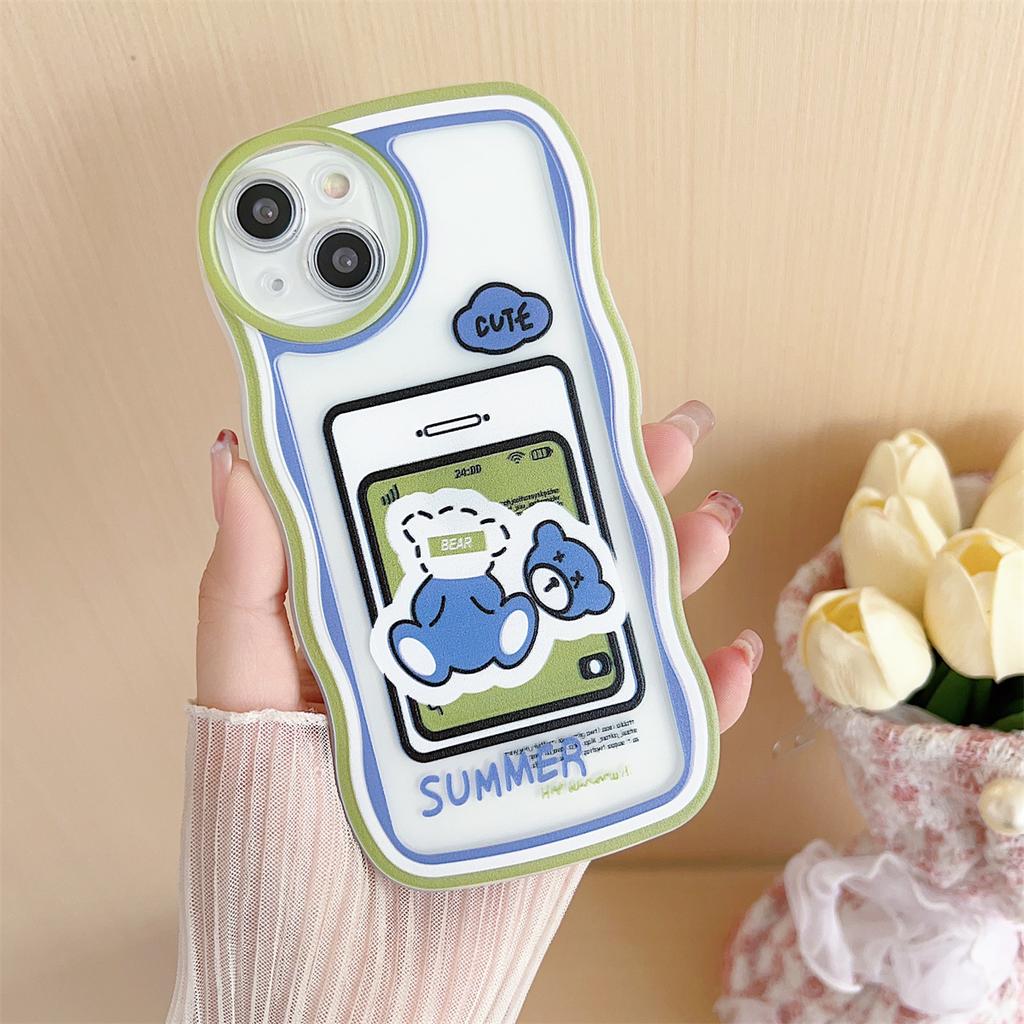 Простая кисть с мультяшным рисунком, мягкий чехол из ТПУ, модный чехол для телефона для iPhone, Samsung Vivo, Xiaomi Oppo