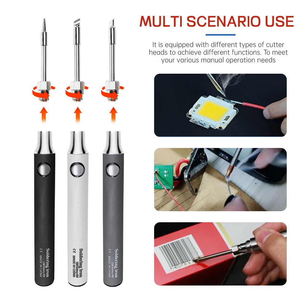 5V USB Беспроводной Электрический Паяльник Портативный Паяльник Ручка Перезаряжаемый Регулировка Температуры DIY Сварочное Оборудование