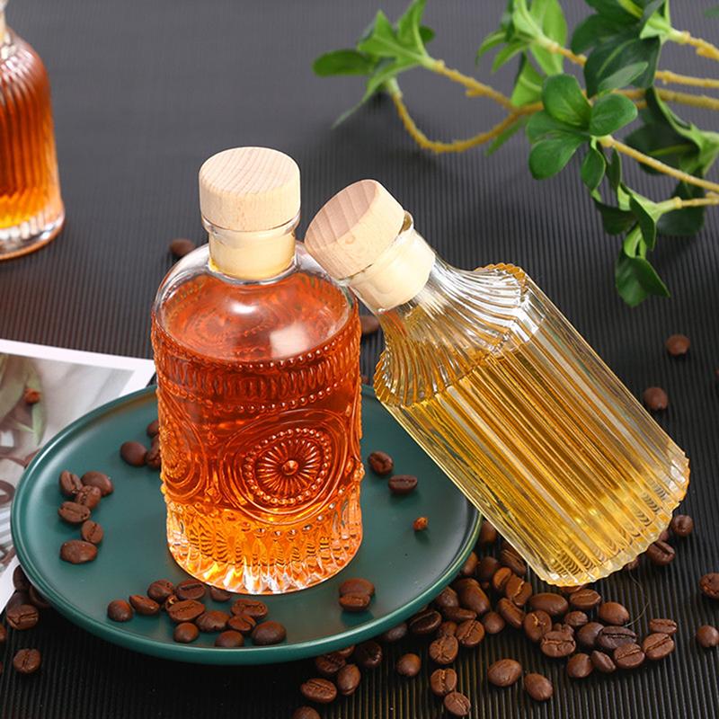1 шт. прозрачные стеклянные бутылки для вина украшения мини стеклянные бутылки для алкоголя ликер