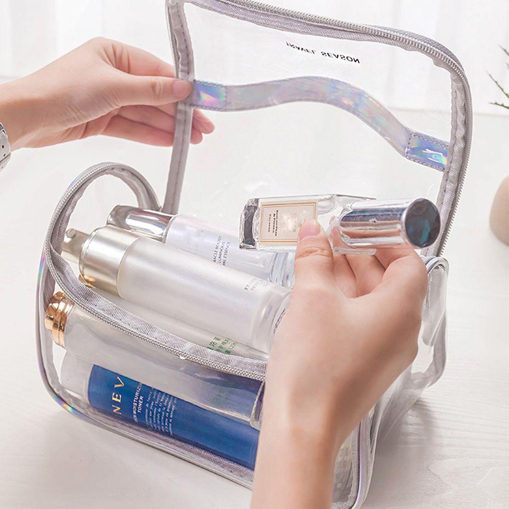 Capacity Wash Pouch Waterproof Storage Bag Toiletry Bag Transparent Makeup Bag PVC Cosmetic Bag