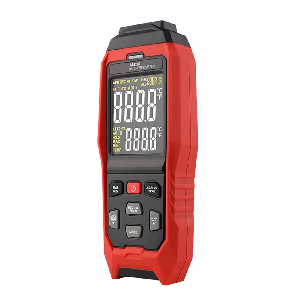 TASI TA612C 4-канальный термометр-термопара типа K/J -200~1372/ -328~2501 градусов Фаренгейта Ручной цифровой ЖК-измеритель температуры 5000 групп