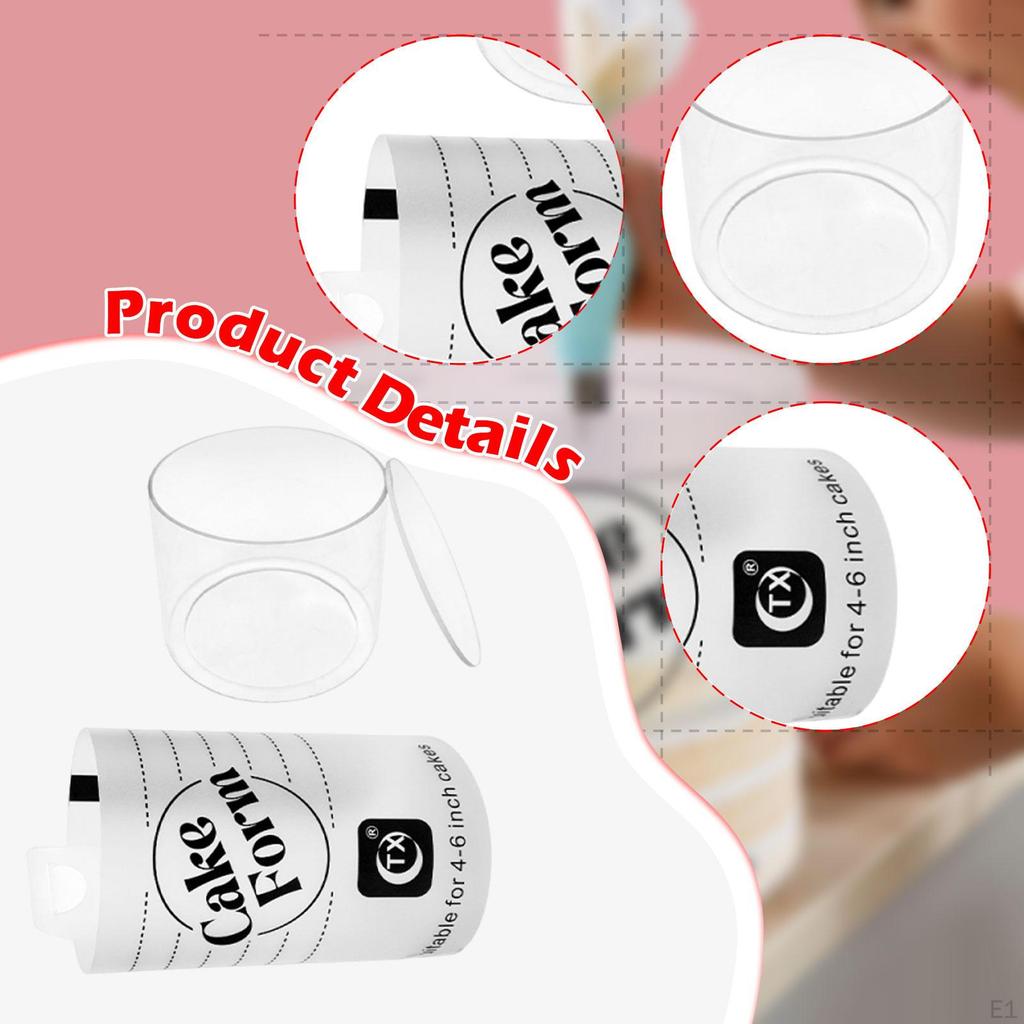 Acrylic Cake Form Multifunctional Durability Portable DIY Making Tool