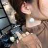 Fashion Big Pearl Ball Stud Earrings Charm Design Pearl Ear Stud Pearl Drop Ear Ring Wedding