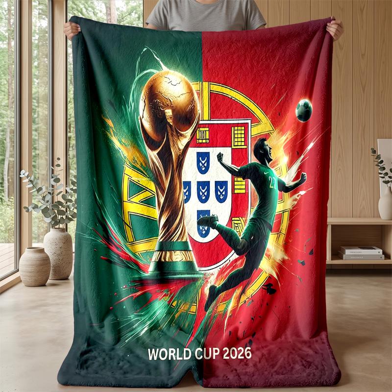 word cup 2026 Theme blanket Soft Flannel Blanket Plush Throw Blanket Cozy Sofa Bed Blanket for Home Decor