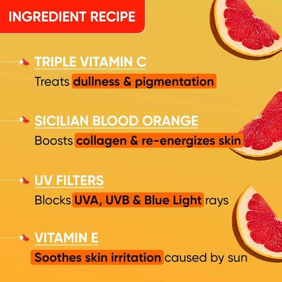 DOT & KEY Витамин C + E Супер Яркий Солнцезащитный Крем Spf 50 | Защита от солнечного света, UVA/UVB и синего света | Для ровного тона и сияния кожи | С жидким SPF 50+++