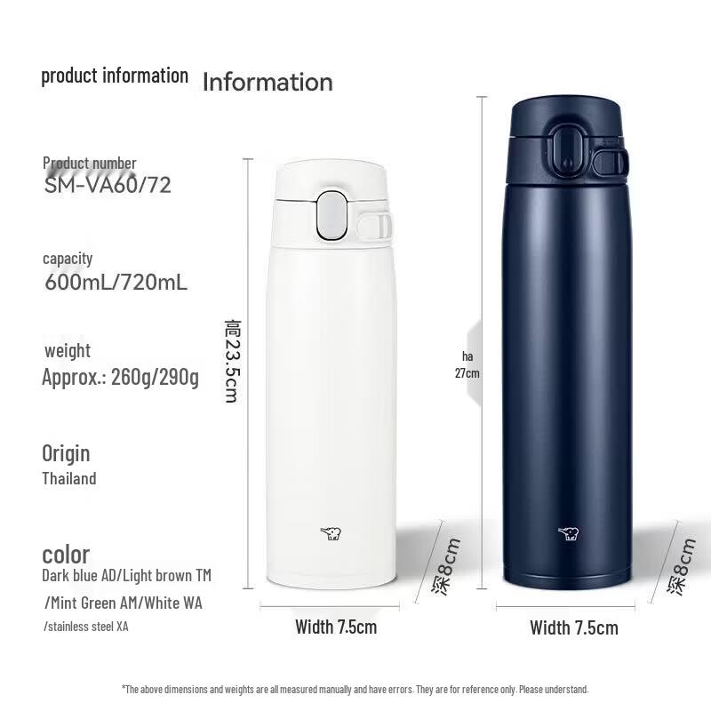 Zojirushi SMVA60 600ml Stainless Steel Insulated Mug