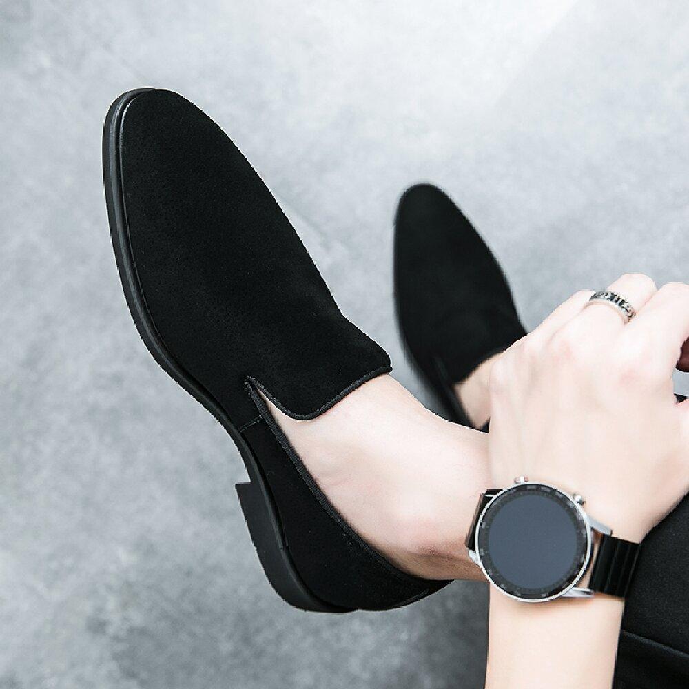 38-46 Мужские деловые туфли с красной подошвой, с матовой поверхностью черного и желтого цвета, европейские, для улицы, легкие, удобные, туфли Ле Фу