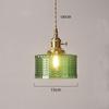 Светодиодный винтажный стеклянный подвесной светильник зеленого цвета для гостиной, декоративный светильник для зала, спальни, столовой, светильник для внутреннего использования, люстра