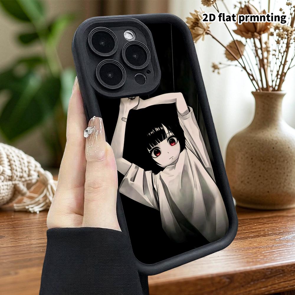 Phone Case: 2D flat, suitable for iPhone 18, 17, 16, 15, 14, 13, 12Pro protective case, dark-themed anime, perfect holiday gift for Christmas and Hall