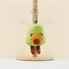 Cute Avocado Capybara Plush Toy Keychain Adorable Soft Stuffed Animal Doll Accessory