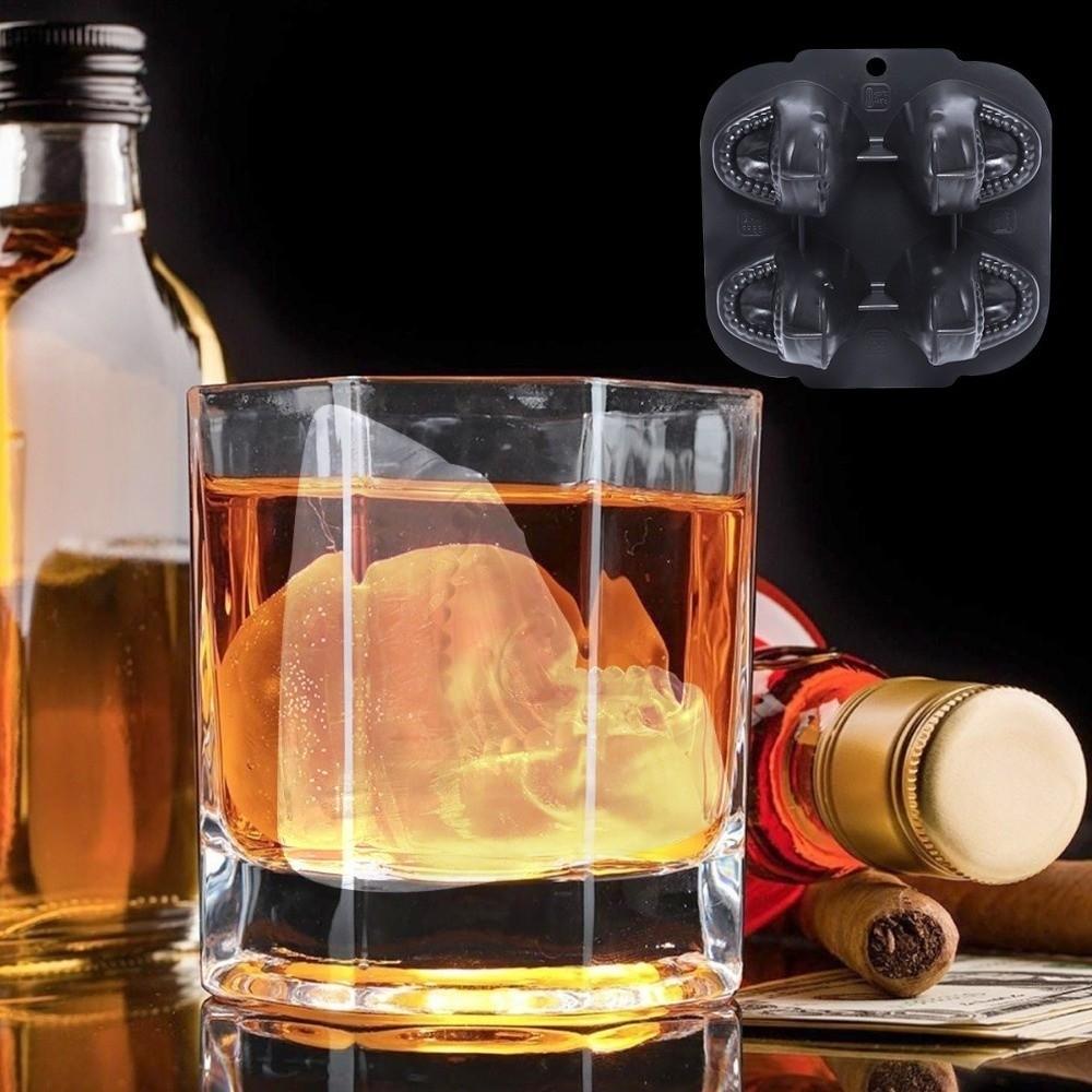 Shark Ice Ball Mold 4 Grids Ice Maker Funny Popsicle Molds  for Summer