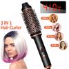LCD Display Thermal Brush Ceramic Volumizing Brush  Straight and Curly Hair