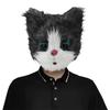 Маска Животного Кошки, Косплей, Головной Убор на Хэллоуин, Маскарадный Бал, Голова Кошки, Тематические Вечеринки, Карнавалы, Костюм Животного, Маска Кошки, Новогодние Вечеринки, Выпускной