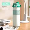 Large-Capacity Thermos Cup with Double Drinking Mouth and Straw, 316 Stainless Steel, Outdoor Portable Cup for Boys and Girls Going to School