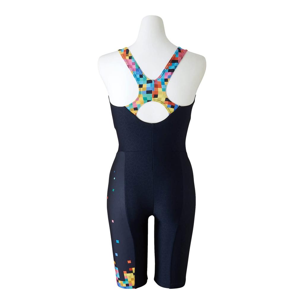 Mizuno STROKE Единый размер темно-синий для фитнеса и тренажерного зала женский цельный купальник, XL, (N2JG2803),