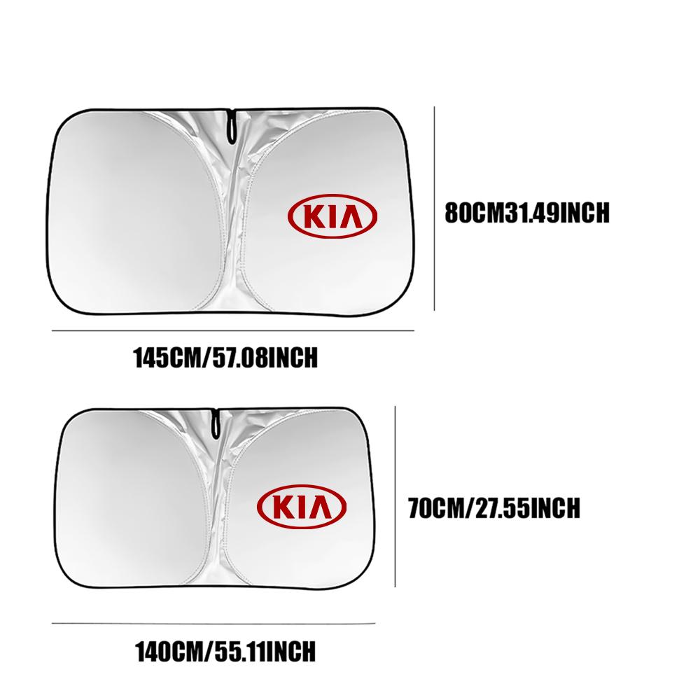 2026 Hot Car Sticker Folding Car Front Window Sunshade Cover Sun Shade Windshield Visor Accessories For Kia Sportage Rio 3 Soul 