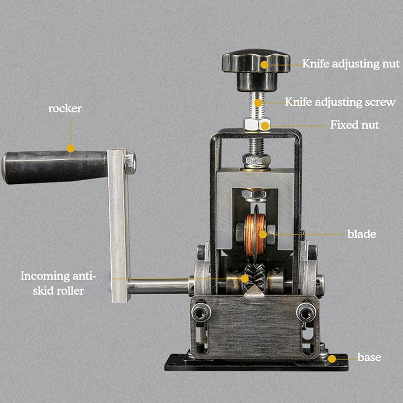 Ручная машина для зачистки проводов, переработка лома медного кабеля, очистка кабеля из легированной стали