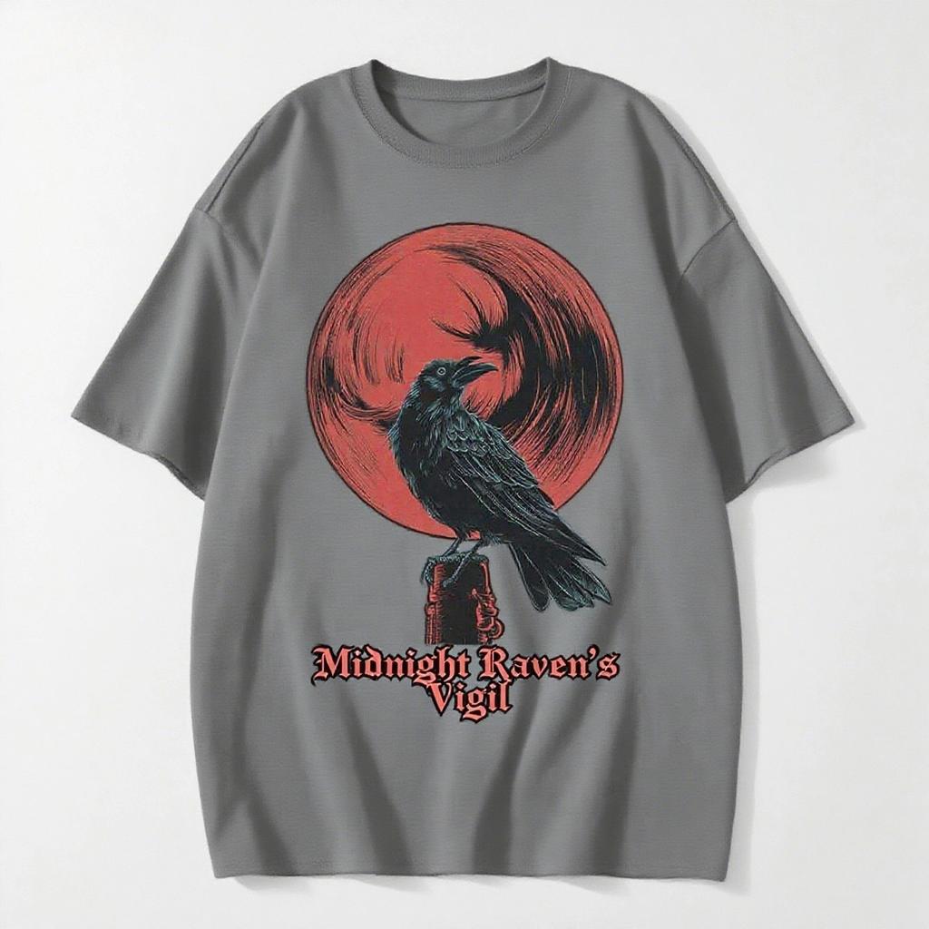 2025 Американский Дьявольский Стиль Принтованная Футболка с Коротким Рукавом Летний Повседневный Модный Топ Круглый Вырез Хлопок Прохладная Дышащая Футболка