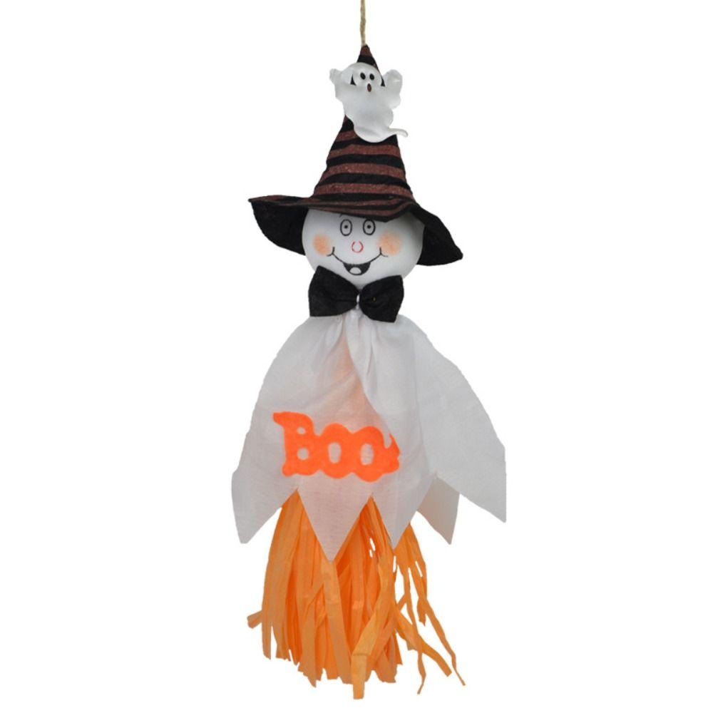 Party Supplies Cloth Paper Halloween Hanging Ornaments Pumpkin Fluttering Design Ghost Hanging Pendant Charm Horror Atmosphere