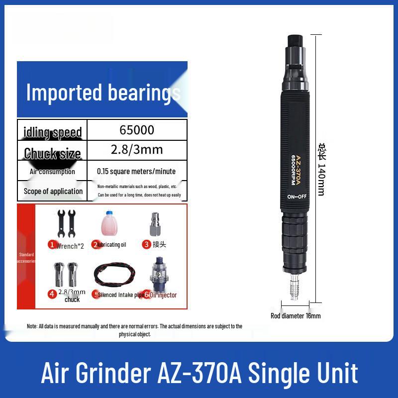High-Speed Pneumatic Micro Grinder Pen CN plug (adapter included)