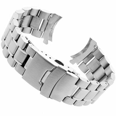 Твердый ремешок из нержавеющей стали, сменная застежка для ремешка для часов 20-22 мм