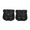 2pcs Motorcycle Bicycle Leather Saddle Bags | Handmade Vintage Panniers | Side Luggage for Bikes & Cruisers